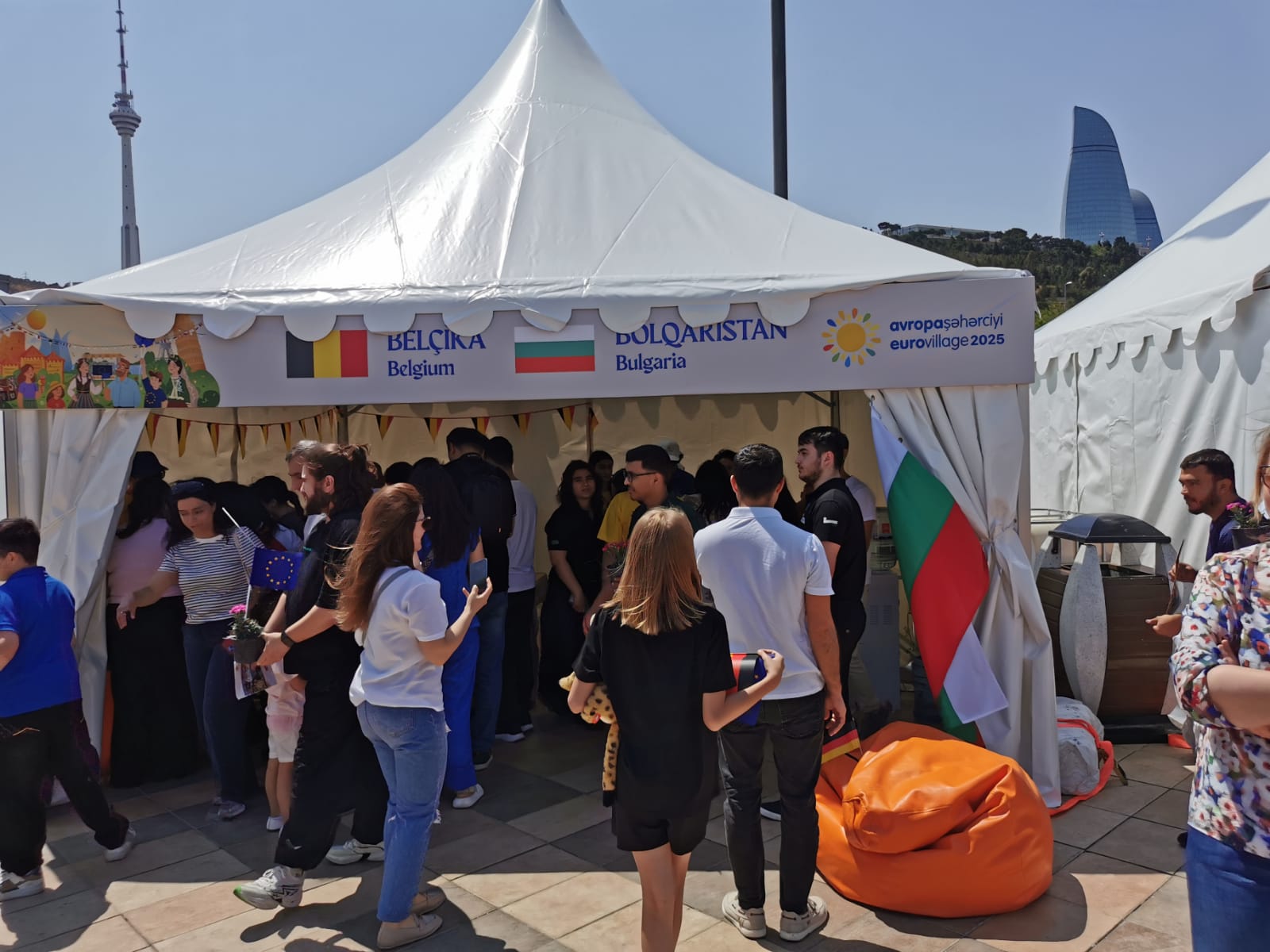 Участие на посолството в културното мероприятие “Eurovillage”, организирано от Делегацията на ЕС в Република Азербайджан на 22 юни 2025 г. в центъра на град Баку